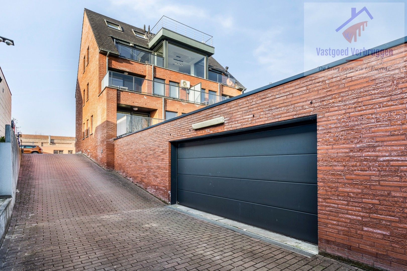 Modern, energiezuinig gelijkvloers appartement met garagebox in Iddergem foto 14