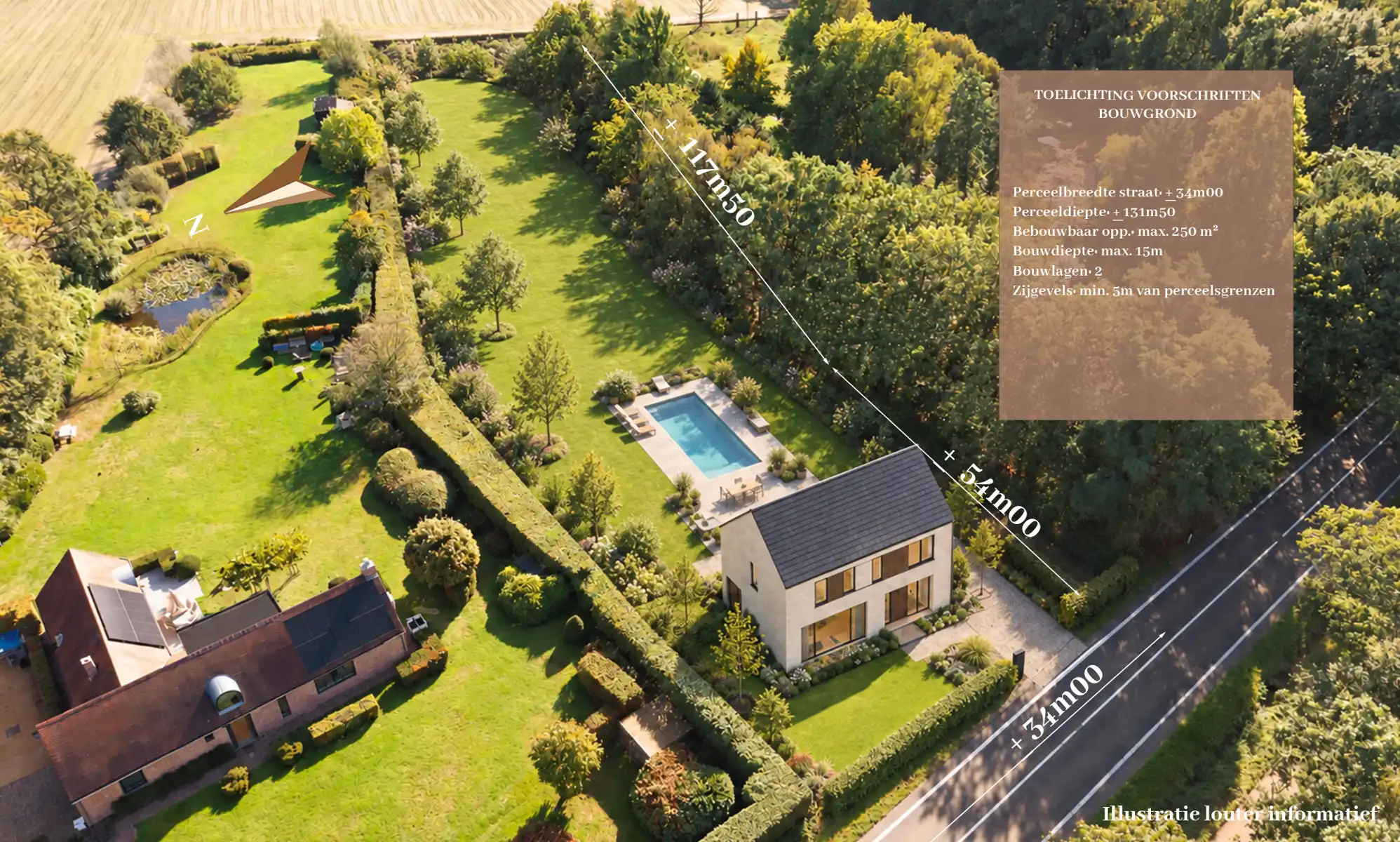 Unieke bouwgrond met weiland in Brasschaat foto 3