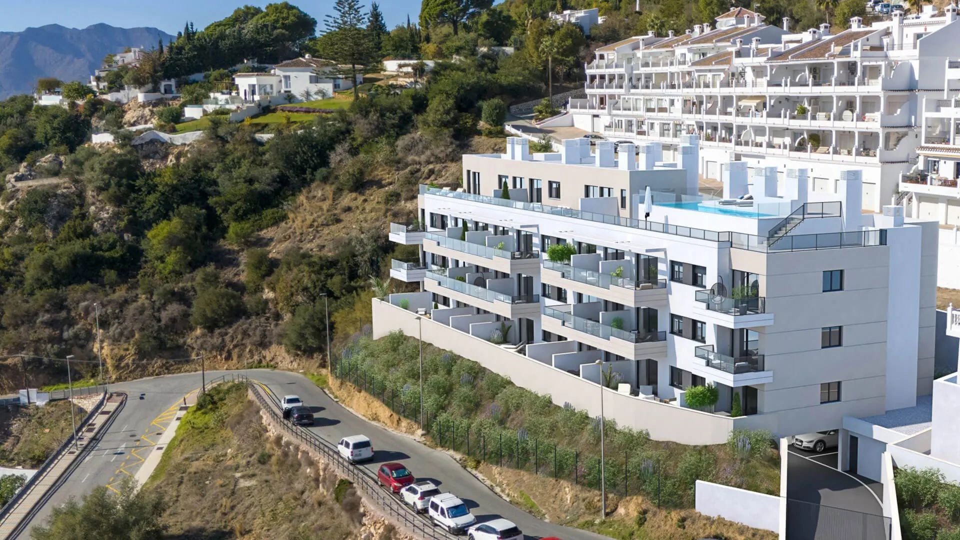 prachtige nieuwe appartementen in het pittoreske dorp Mijas, met spectaculair dakzwembad foto 1