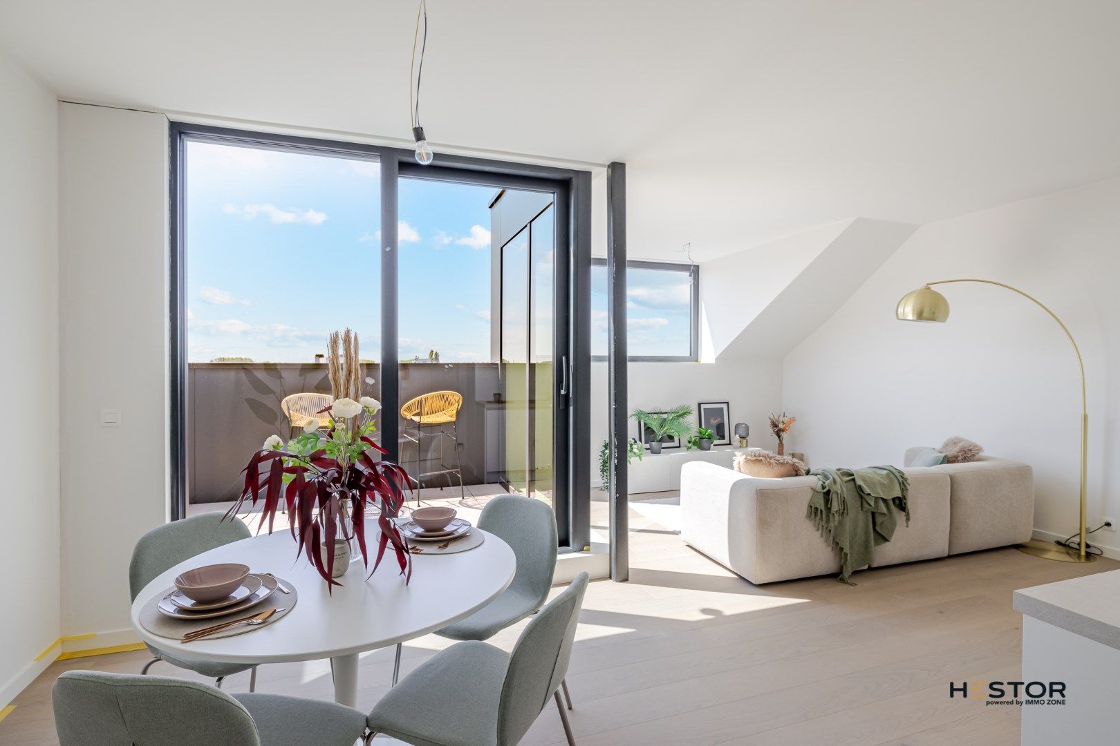 Gezellige penthouse met zicht op de Schelde foto {{pictureIndex}}