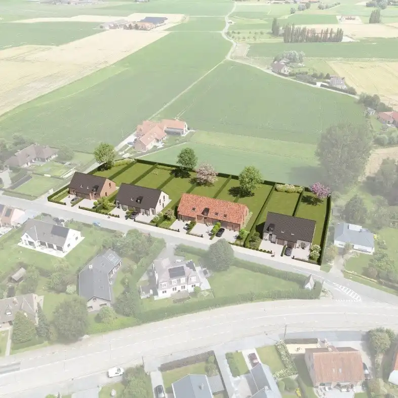 PRACHTIG LANDELIJK NIEUWBOUWPROJECT VAN 9 RUIME WONINGEN foto {{pictureIndex}}