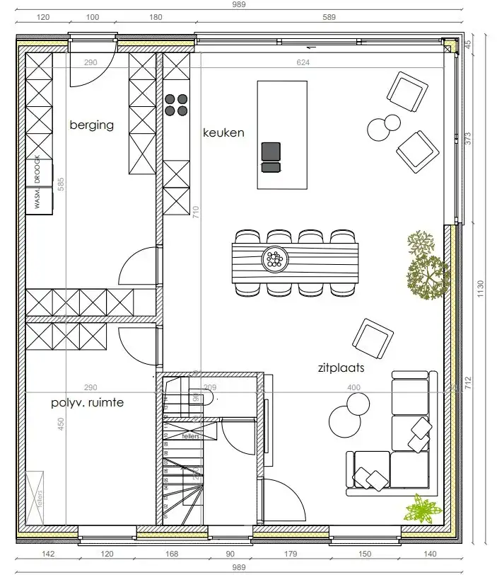 HALFOPEN NIEUWBOUWWONING MET 4 OF 5 SLPKS EN LANDELIJK ZICHT OP 510M² foto 4