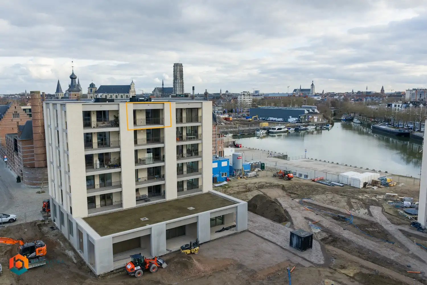 Nieuwbouwapp. met 1 slpkr, berging en prachtig uitzicht te Mechelen foto 18
