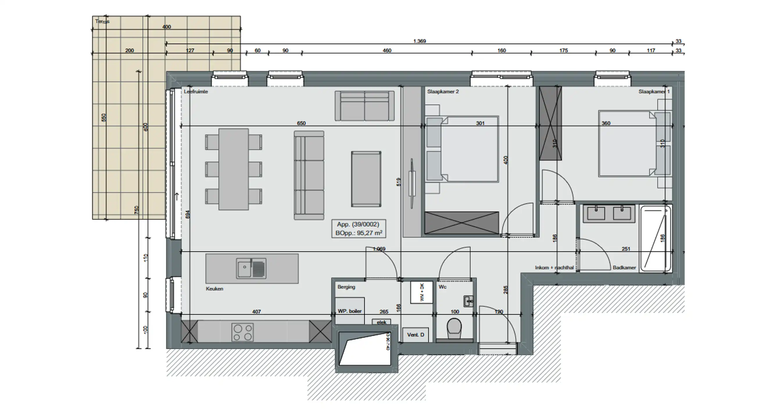 Gelijkvloers appartement  met uitzicht op het park foto 13