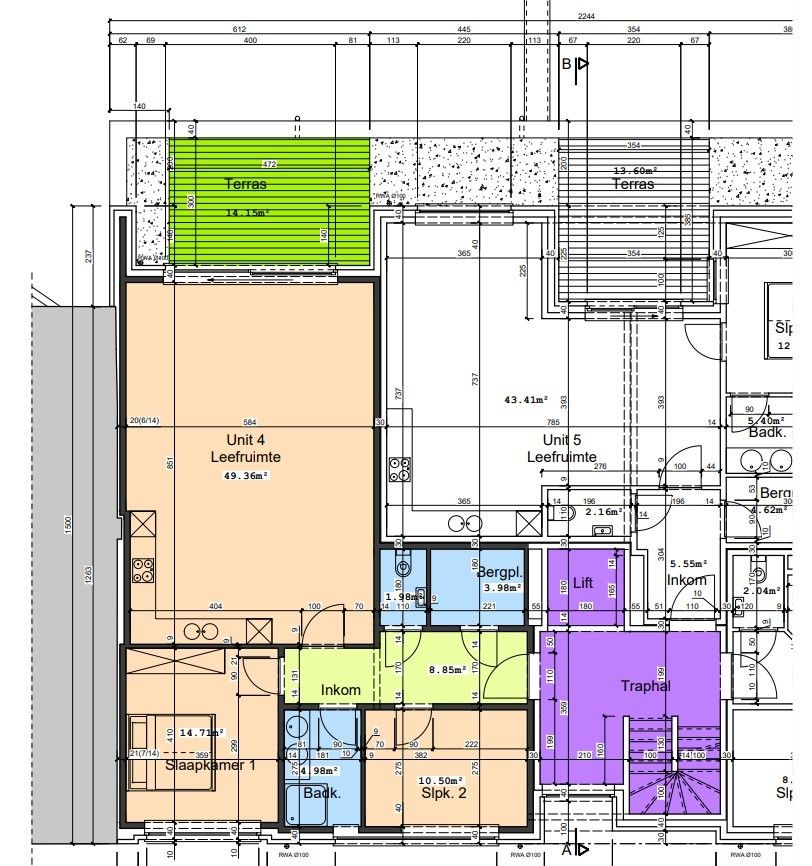 Energiezuinig nieuwbouwappartement met 2 slaapkamers, 1 terras, ondergrondse privé parkeerplaats en kelderberging te Maasmechelen! foto 3