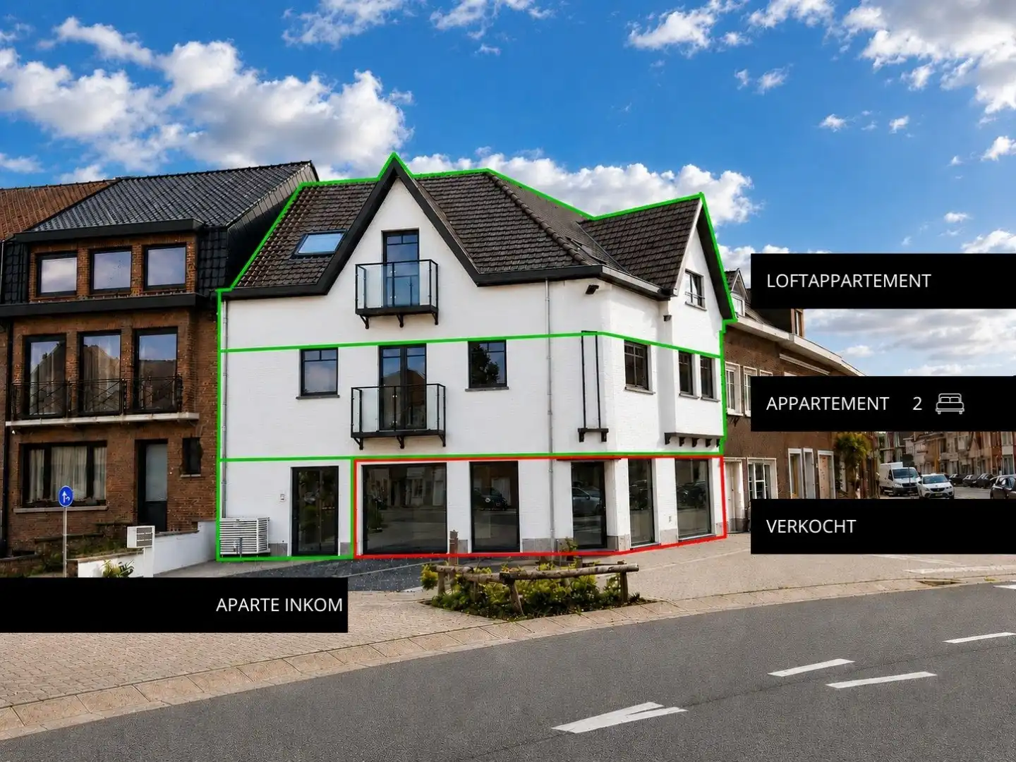 Gebouw te koop Godfried Devreeselaan 43 -/1+2 - 8500 Kortrijk
