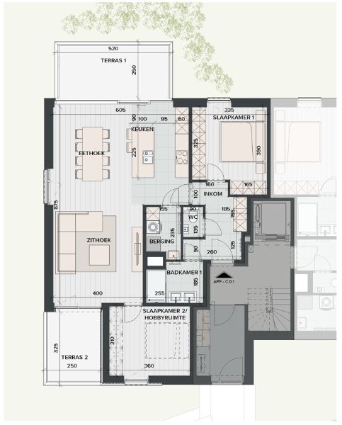 Gelijkvloersappartement in Residentie Reiger met zonnig terras en uitzicht op het water foto 2