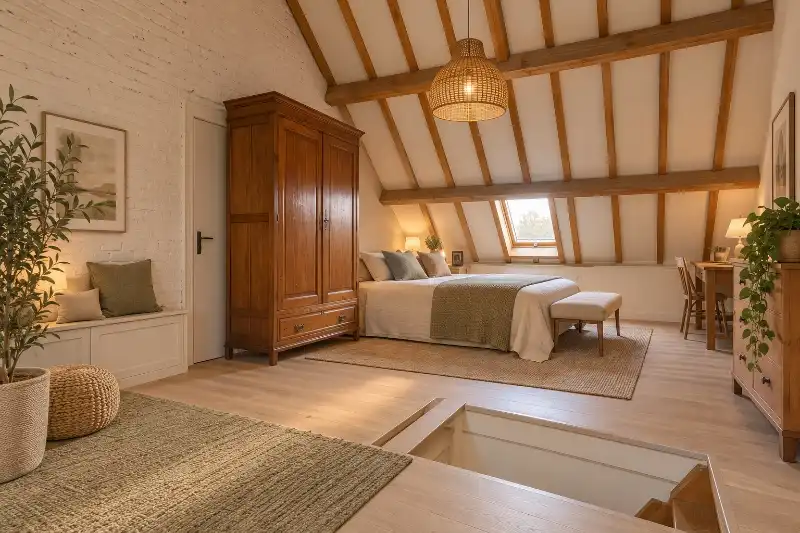Te renoveren, centraal gelegen woning met 2 slaapkamers (4 mogelijk), tuin en oprit. foto 8