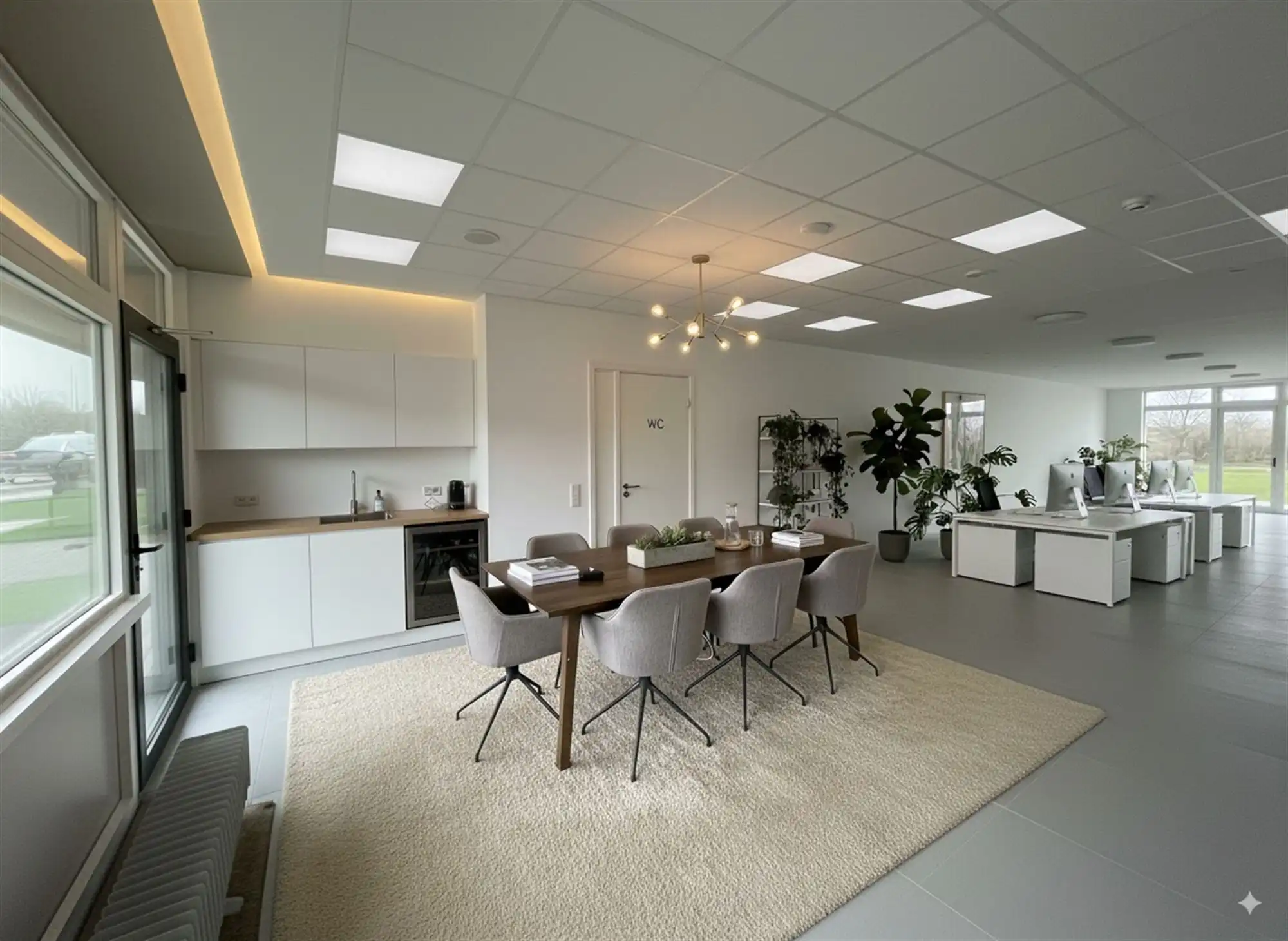 Casco commerciële ruimte + optioneel 2 garages aan meerprijs. foto 2