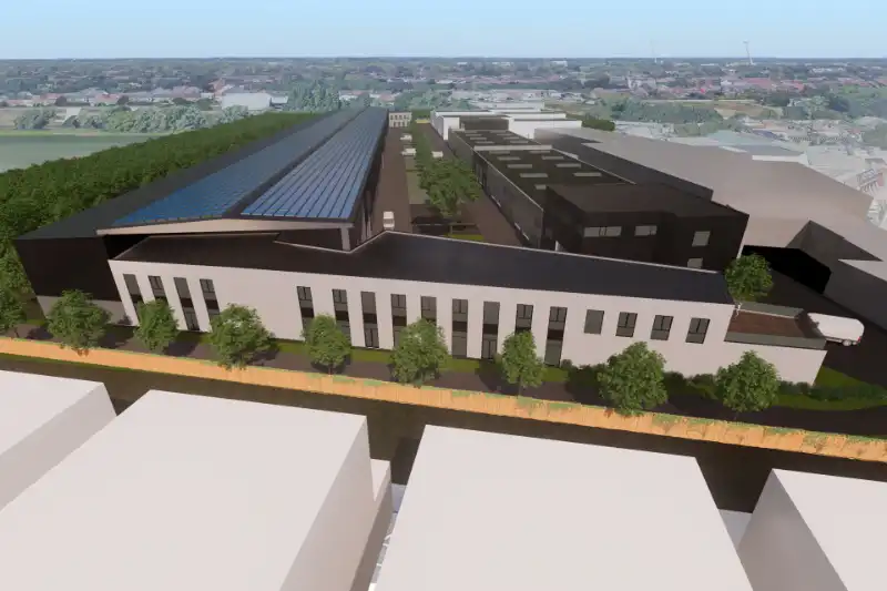 Modern nieuwbouw magazijn met kantoorruimte in Gent foto 8