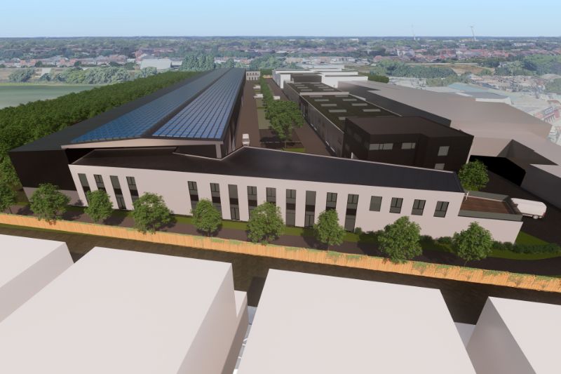 Modern nieuwbouw magazijn met kantoorruimte in Gent foto 8