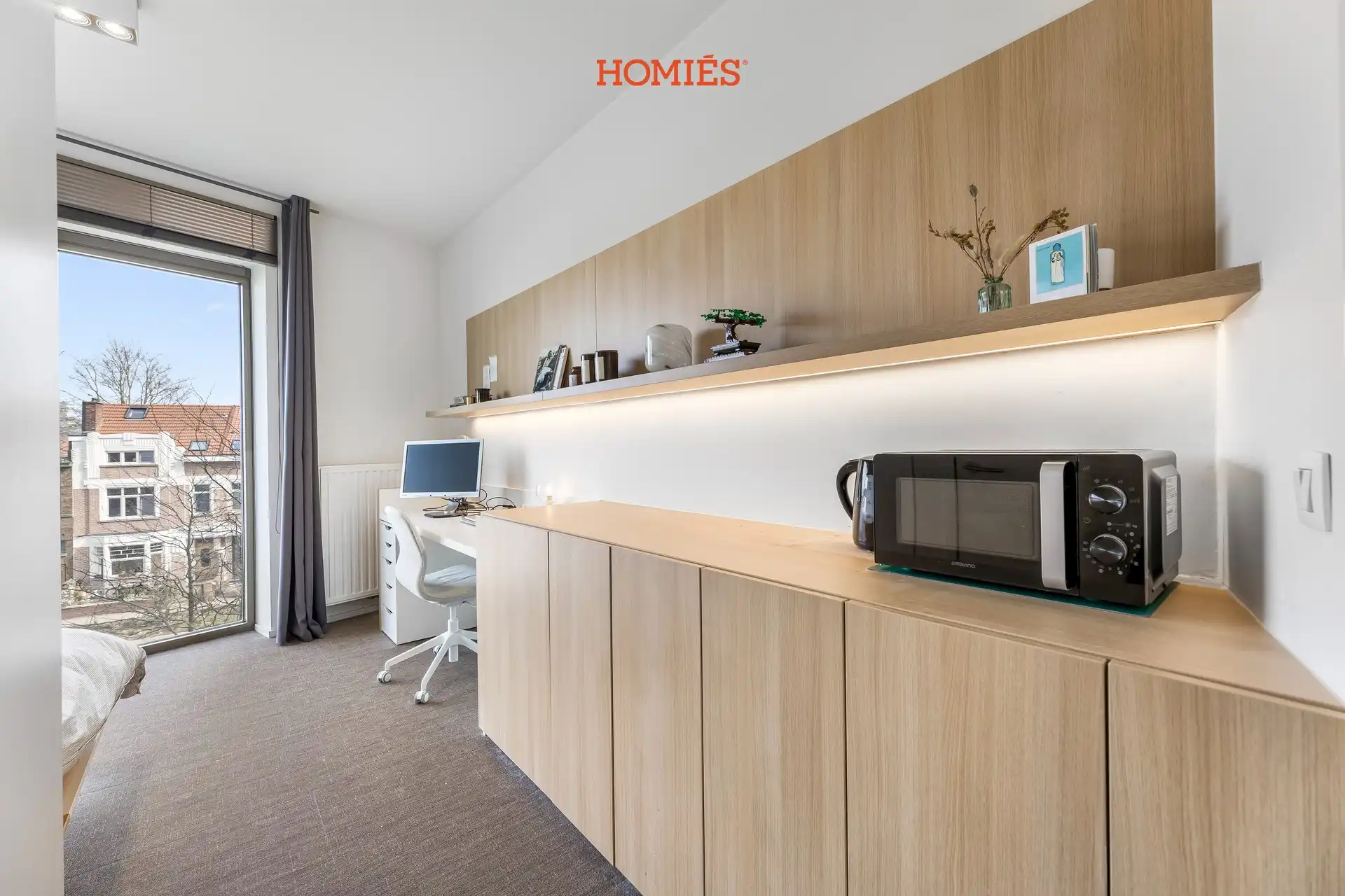 Instapklare studentenkamer met eigen sanitair op topligging foto 4