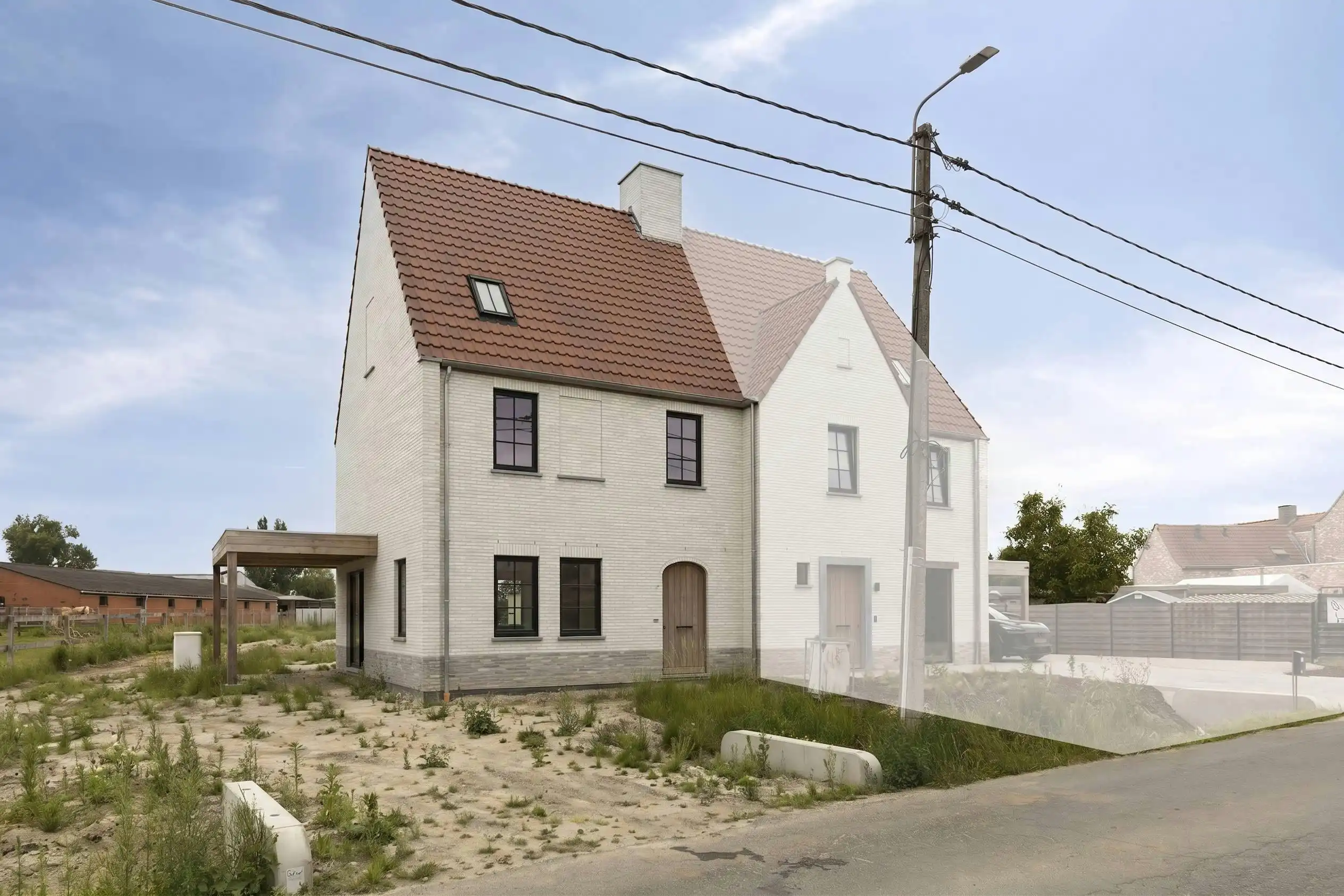 Landelijke nieuwbouwwoning met 3 kamers te koop in Avelgem foto {{pictureIndex}}