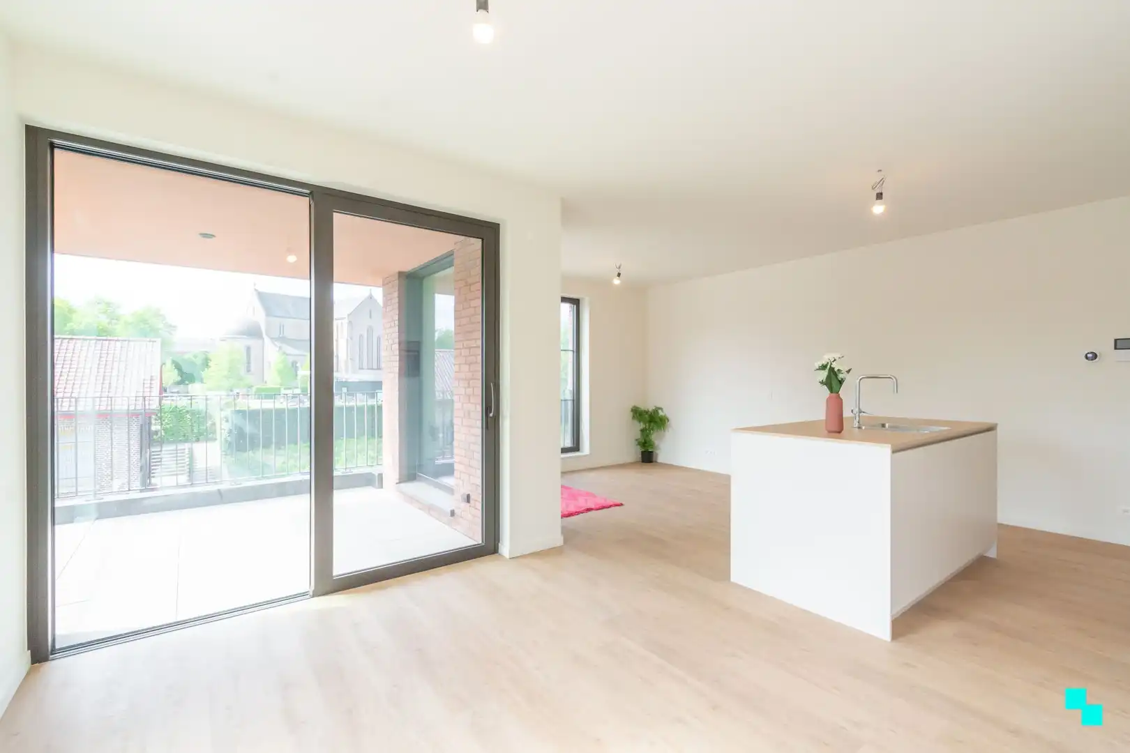 Nieuwbouwappartement gelegen in het hart van Merelbeke foto 3