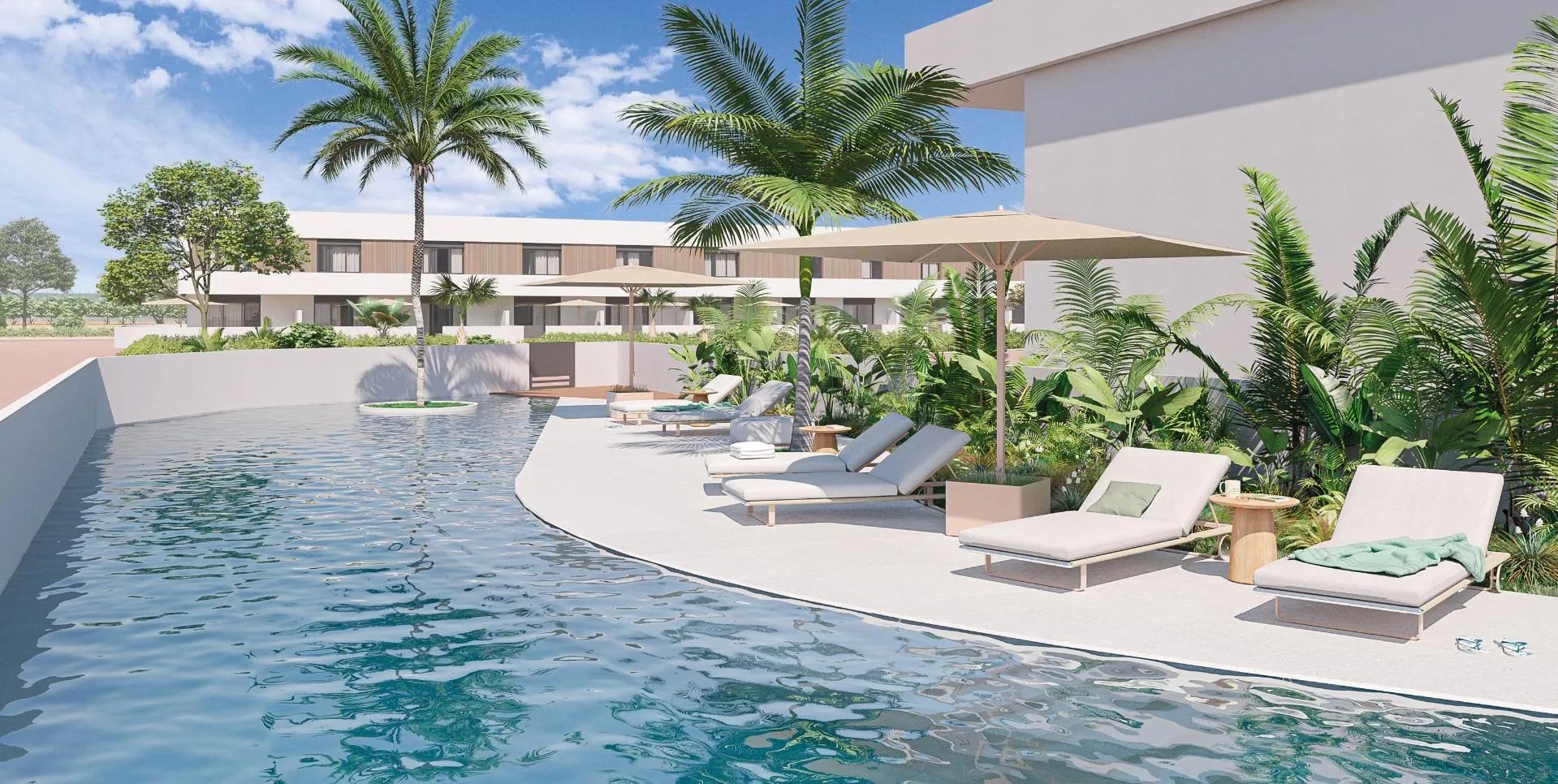 Zorgeloos leven onder de zon: moderne woningen nabij zee en stad in Pilar de la Horadada foto {{pictureIndex}}