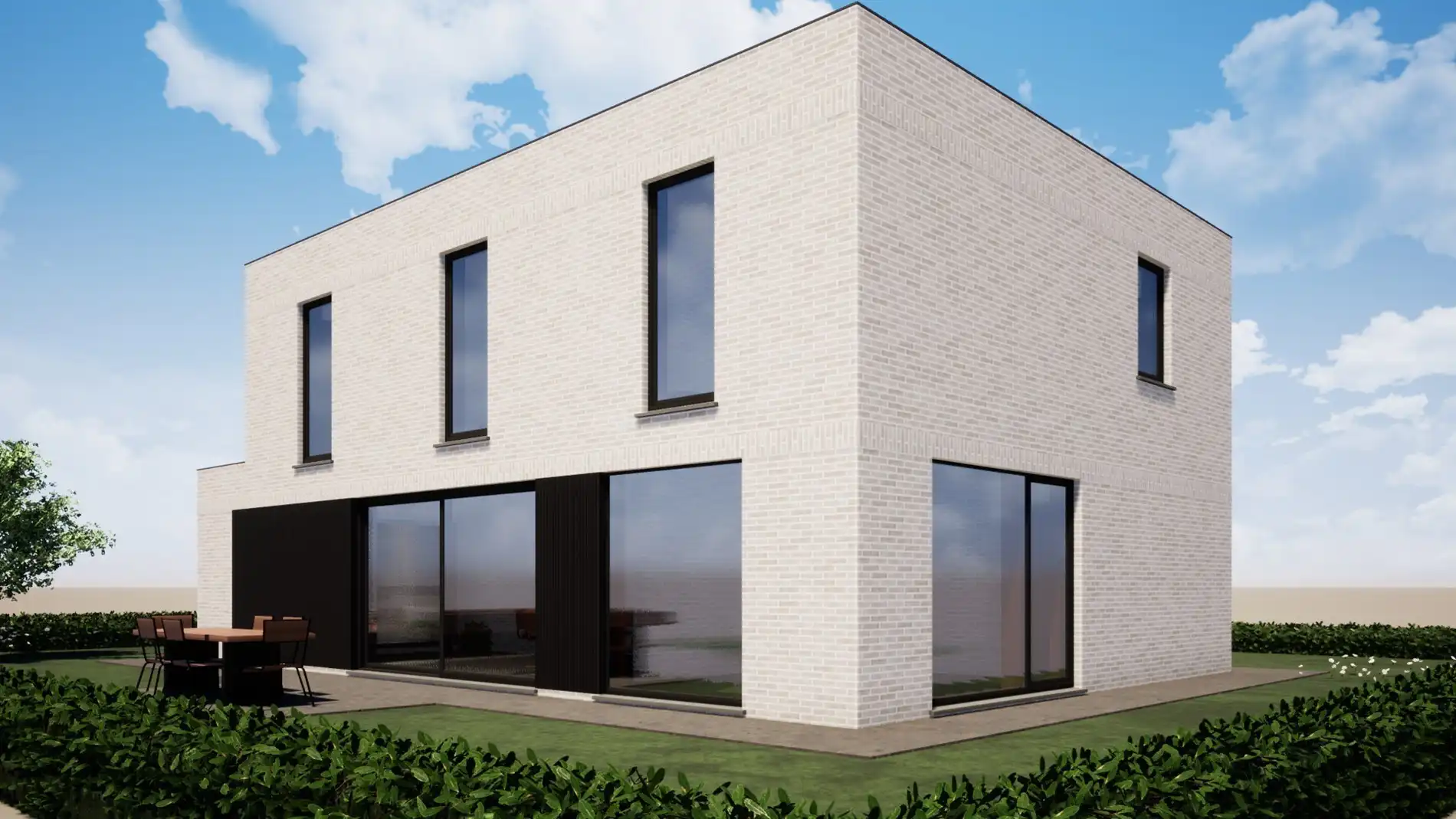Exclusieve nieuwbouwwoning op 786 m² te Bulskamp (vlakbij Veurne).  foto 5