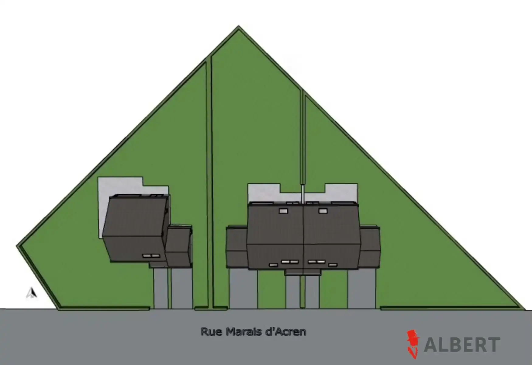 Bouwgrond voor 1 open en 2 halfopen bebouwing(en) foto 5