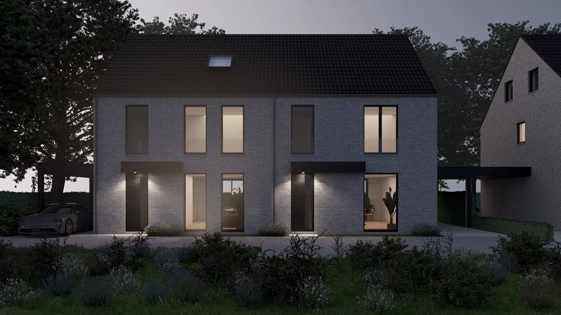 Halfvrijstaande nieuwbouwwoning gelegen op een perceel van 2a57ca op een gunstige locatie nabij de Nederlandse grens!  foto 2