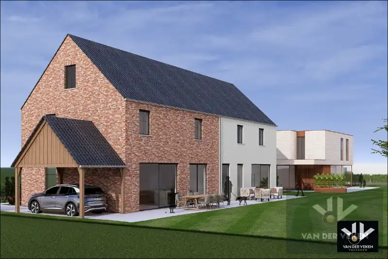 Moderne halfopen nieuwbouwwoning met 4 slaapkamers en 2 badkamers met carport foto 5