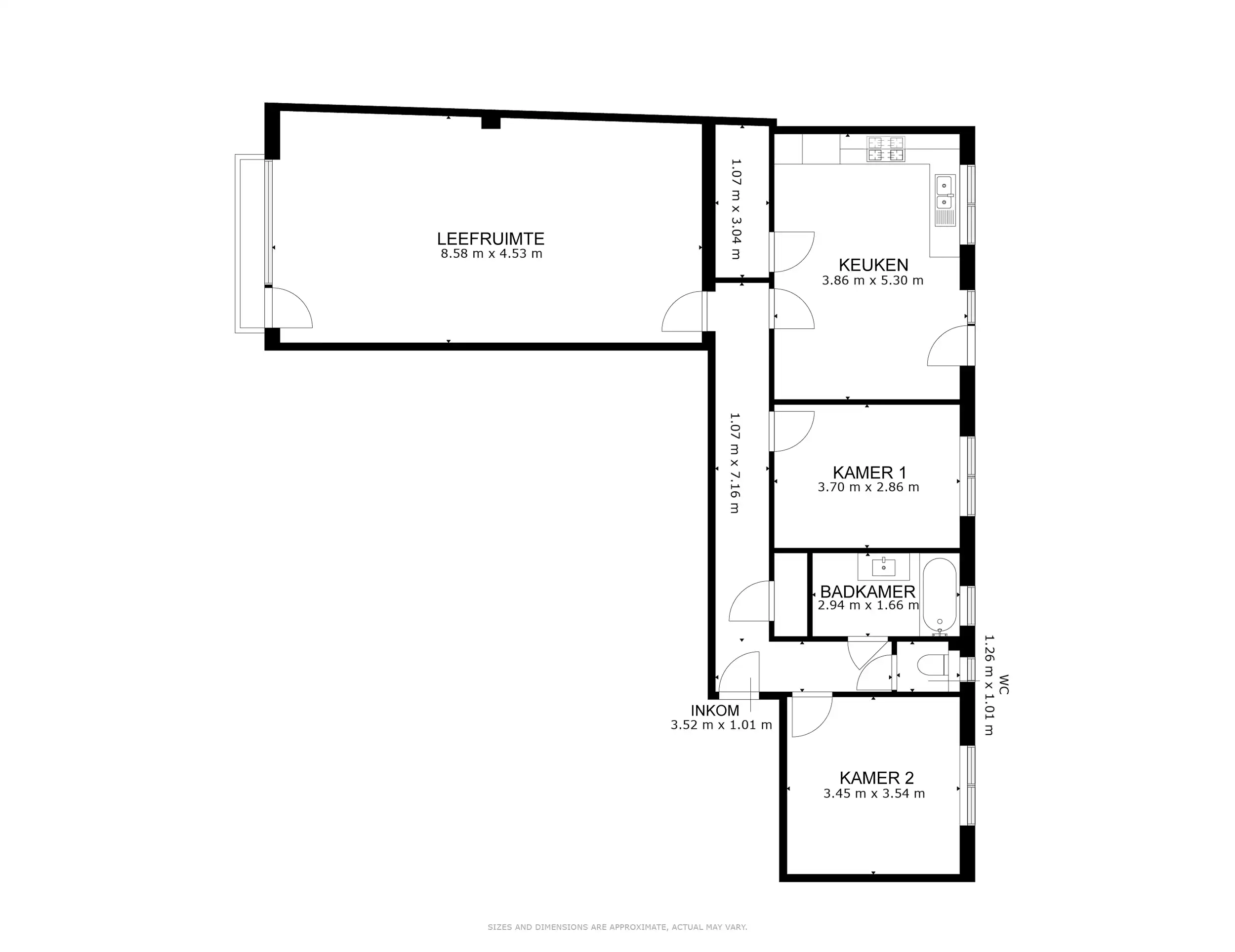 Ruim appartement met zicht op de Leie! foto 13