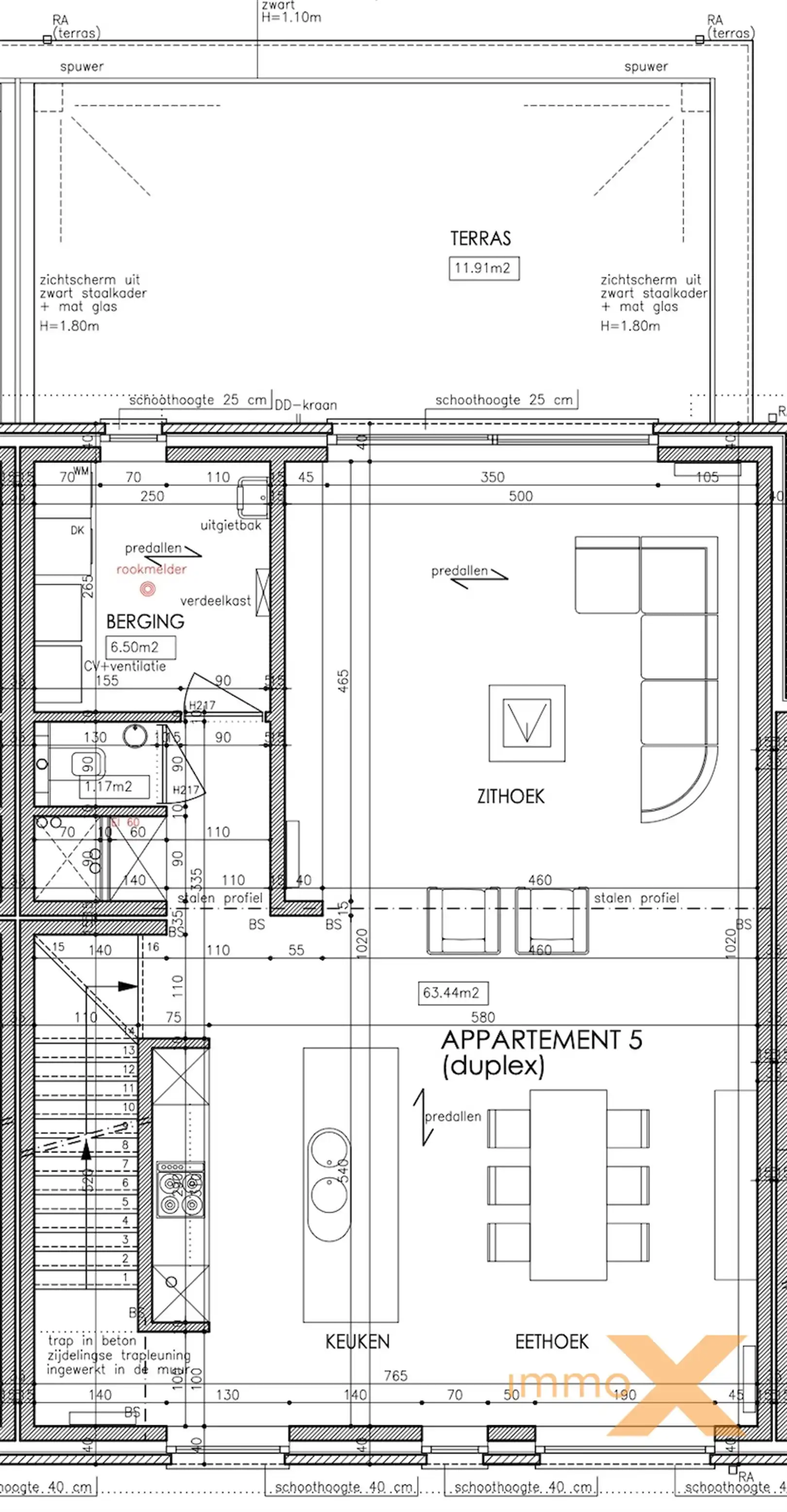 DUPLEXAPPARTEMENT MET GROOT TERRAS foto 27