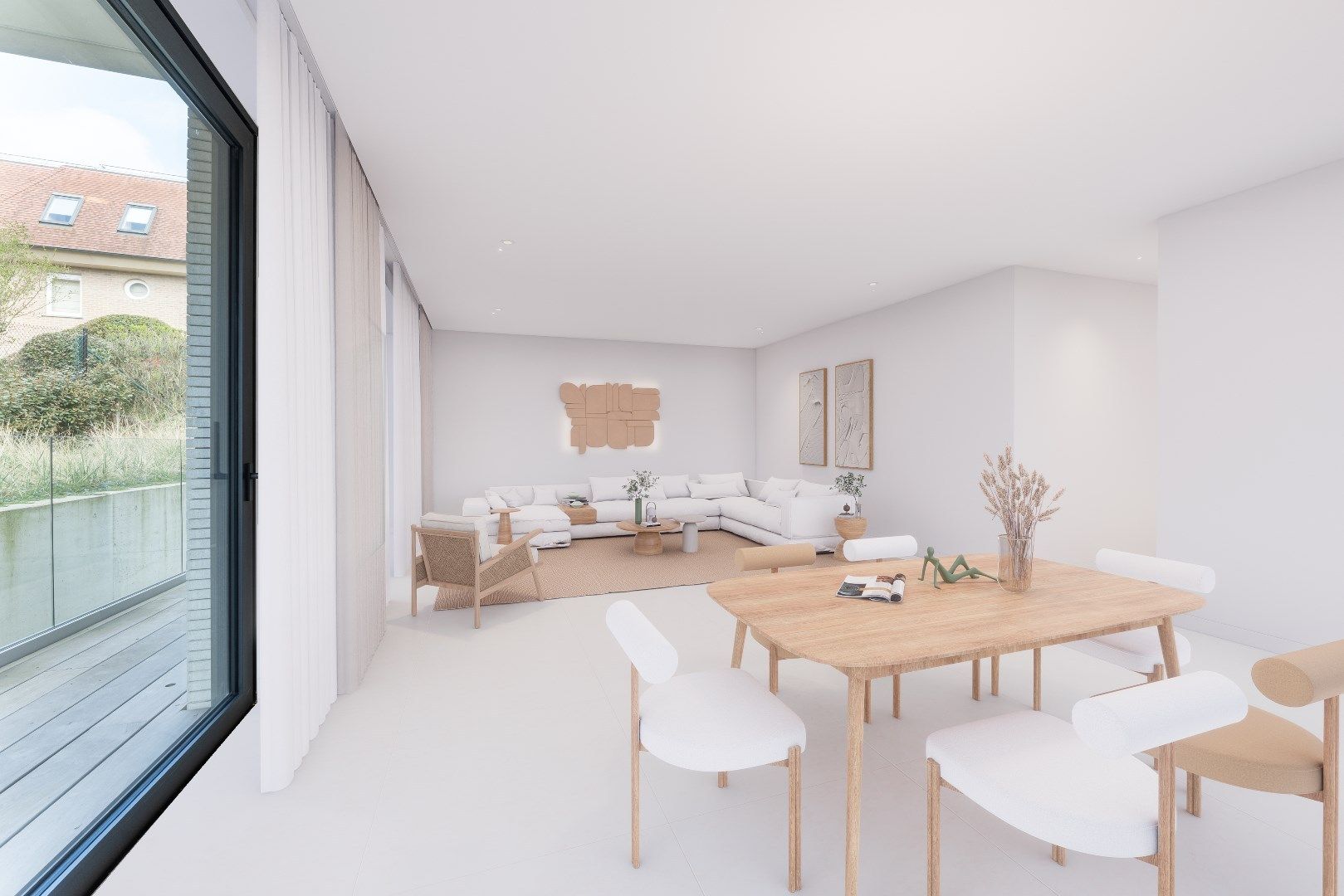 Luxe tweeslaapkamer appartement met garage op 150m van zee foto 2