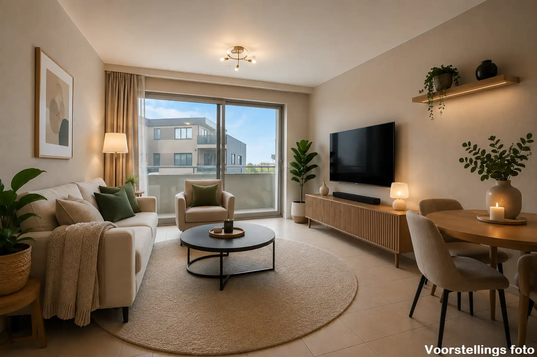 Instapklaar 1-slaapkamer appartement met terras en berging en garage. foto {{pictureIndex}}