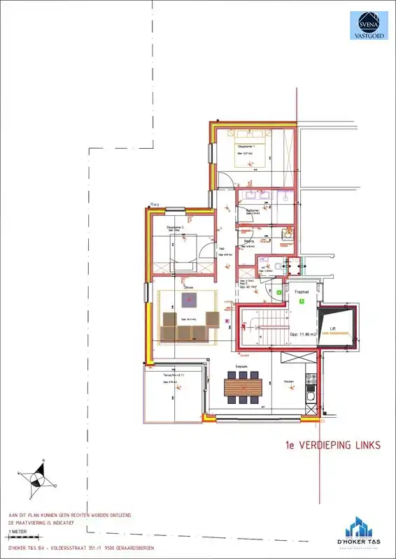 NIEUWBOUWAPPARTEMENT  OP DE EERSTE VERDIEPING MET 2 SLAAPKAMERS foto 3