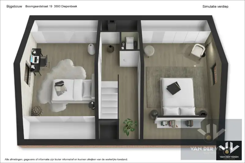 Te renoveren (uitbreidbare) woning (6% btw) met garage op een rustig gelegen perceel van +- 11are op wandelafstand van het centrum van Diepenbeek! foto 18