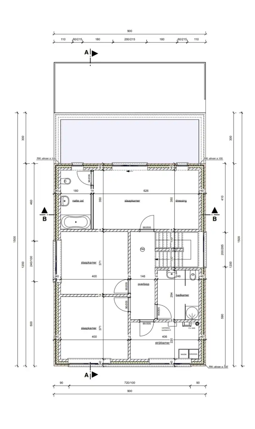 Bouwgrond van 728m² voor OB met vergunde plannen! foto 9