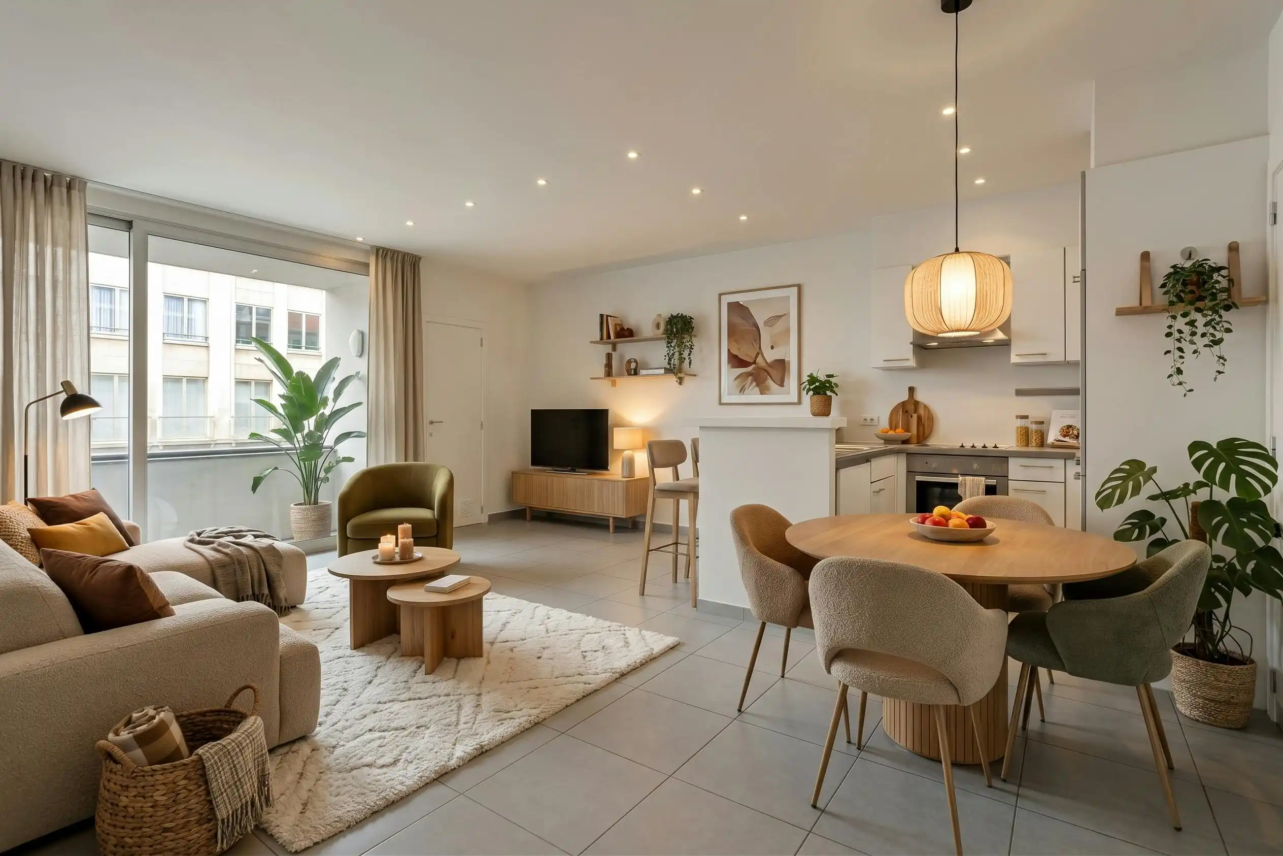 Gerenoveerd 1-slaapkamer appartement te koop in centrum Kortrijk foto {{pictureIndex}}