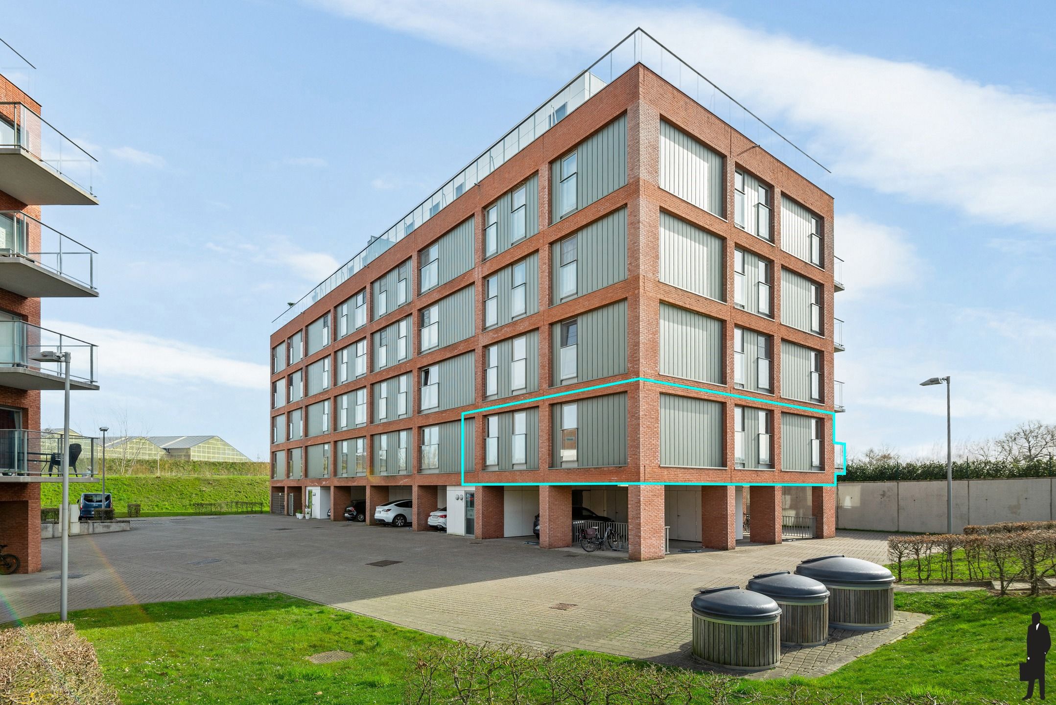 Appartement met 2 slpks en ZO terras met zicht op de Rupel foto {{pictureIndex}}