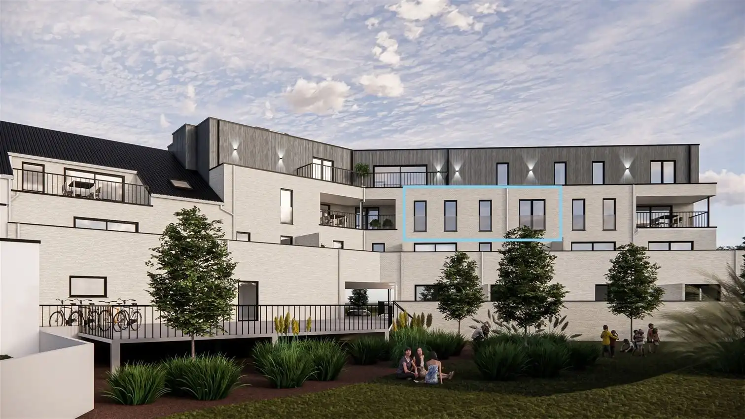 2 slaapkamers + bureau of 3e kamer, met lichtrijke leefruimte en terras foto 3