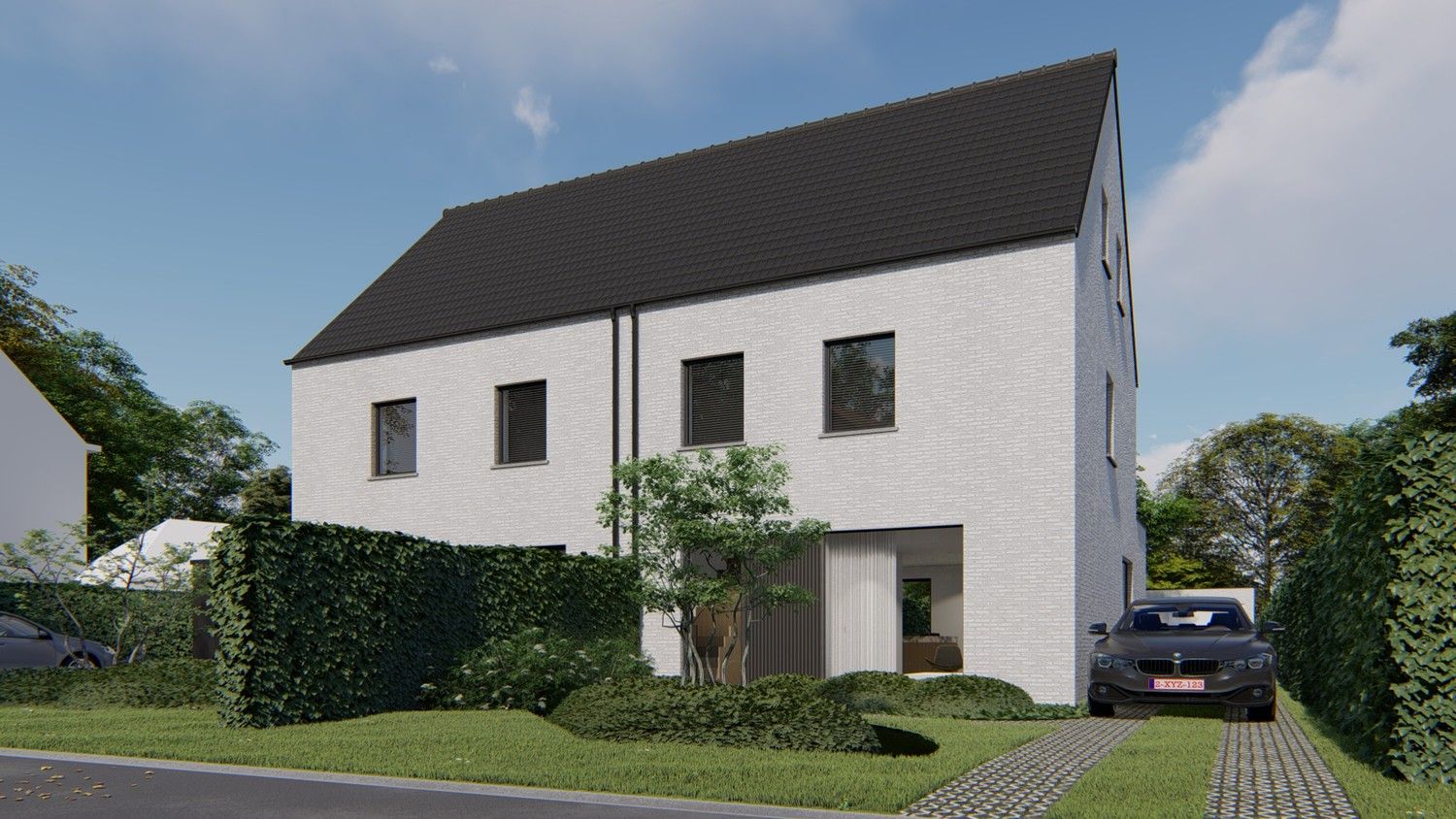 Moderne BEN nieuwbouwwoning (casco) met 4 slaapkamers foto {{pictureIndex}}