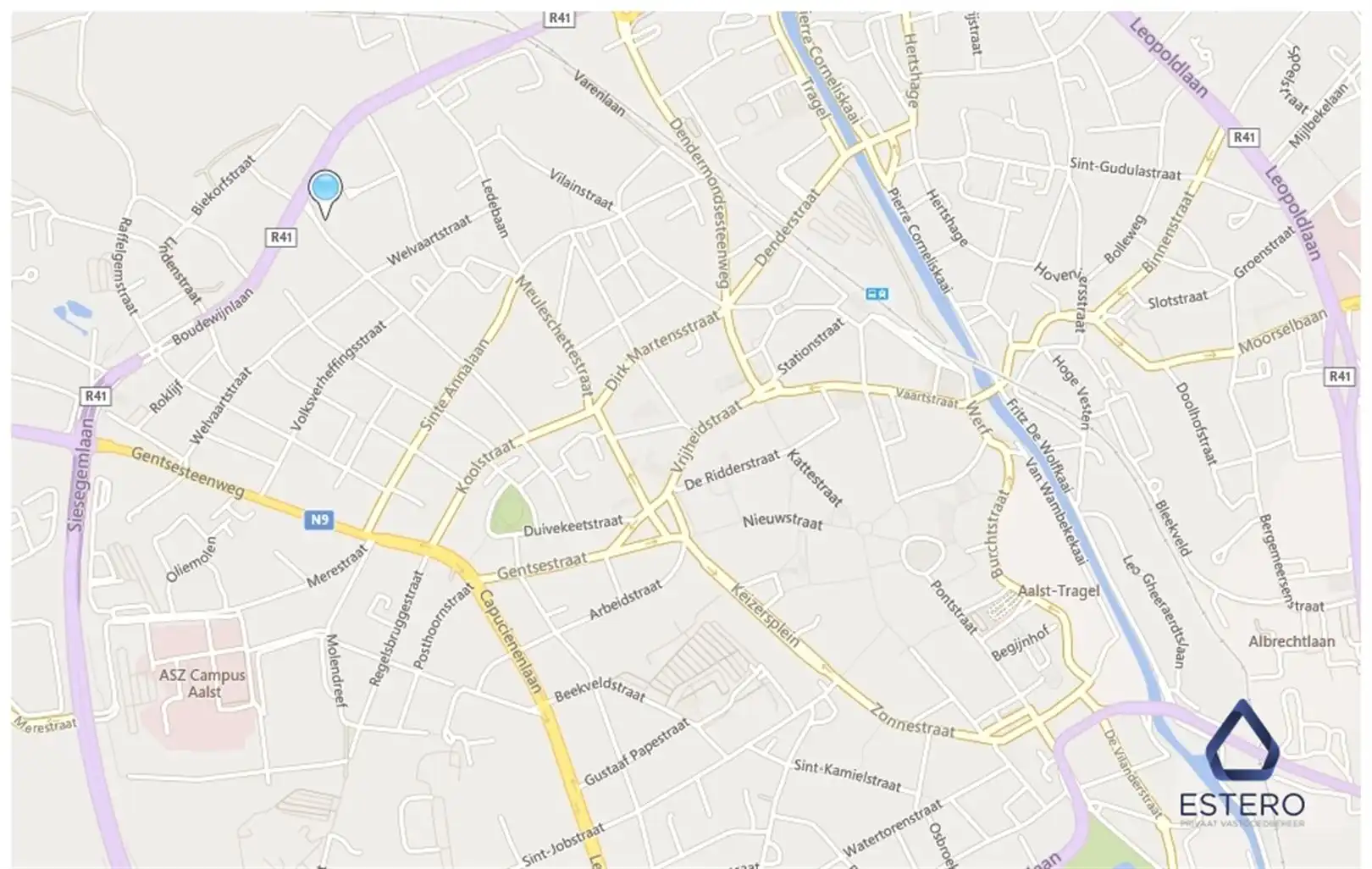 Ruim 1 slaapkamerappartement nabij centrum Aalst foto 9