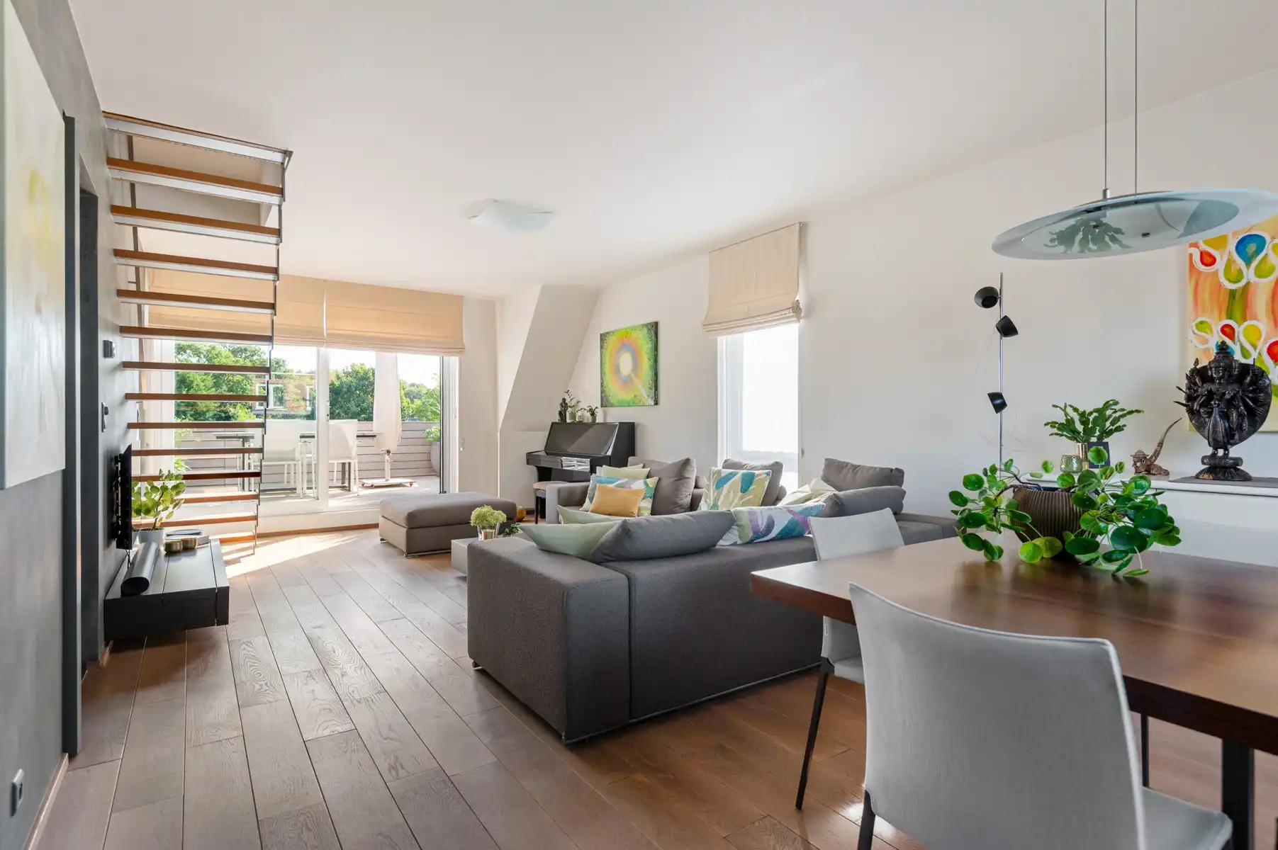 Instapklaar en energiezuinig duplex-appartement met zonnig terras en groen uitzicht foto 3