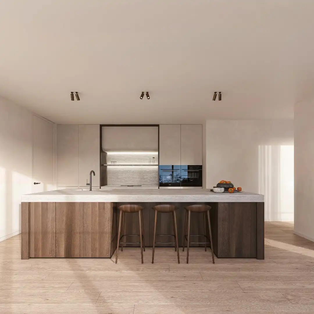 Uitzonderlijk nieuwbouw duplex dakapp. met open zicht over het Zoute, rustig gelegen vlakbij het Driehoeksplein. Aankoop inpandige garage mogelijk. foto 6