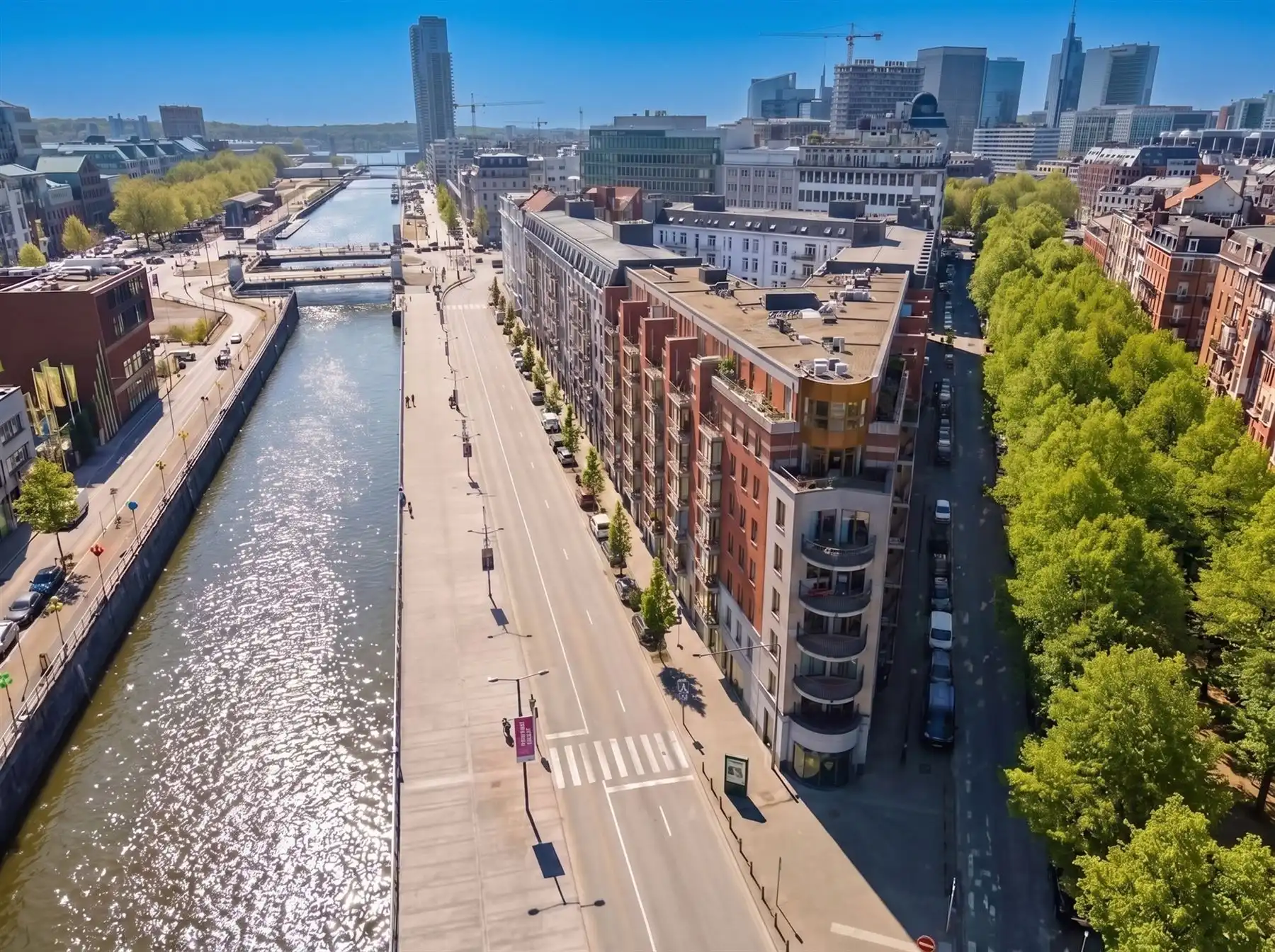 Wonen aan het water in Brussel foto {{pictureIndex}}