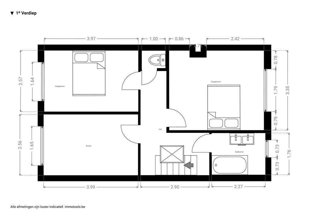 Lichte, instapklare woning met stadstuin foto 21