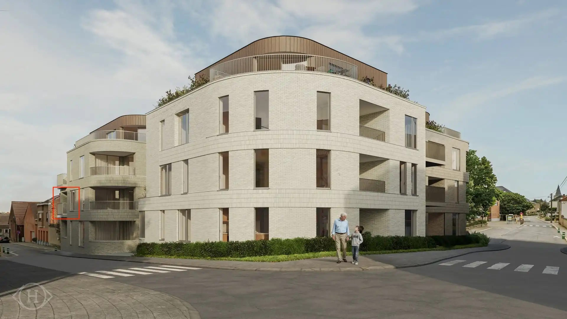 Prachtig hoekappartement met 1 slpk en westgericht terras foto {{pictureIndex}}