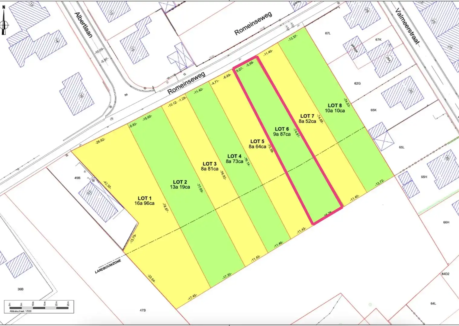 Bouwgrond van 989 m² voor halfopen bebouwing foto 2