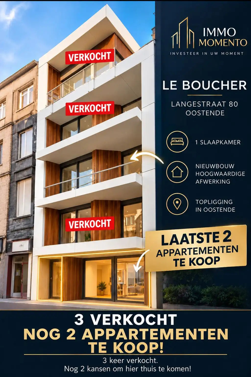 Appartement te koop Langestraat 80 - 8400 Oostende