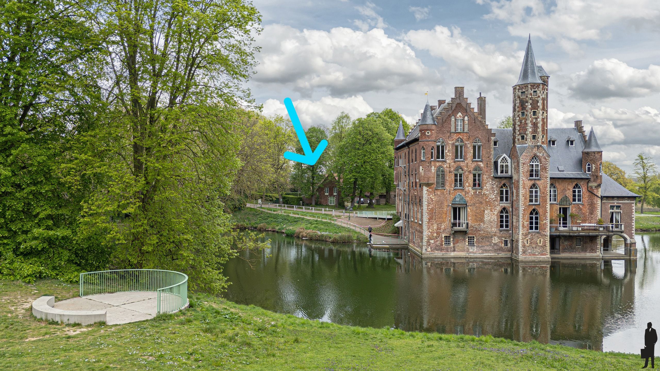 Uitzonderlijk kasteelhoeve in het park van Kasteel Wissekerke. foto 63