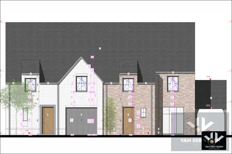 Moderne halfopen nieuwbouwwoning met 4 slaapkamers en 2 badkamers met carport foto 2
