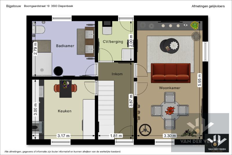 Te renoveren (uitbreidbare) woning (6% btw) met garage op een rustig gelegen perceel van +- 11are op wandelafstand van het centrum van Diepenbeek! foto 15