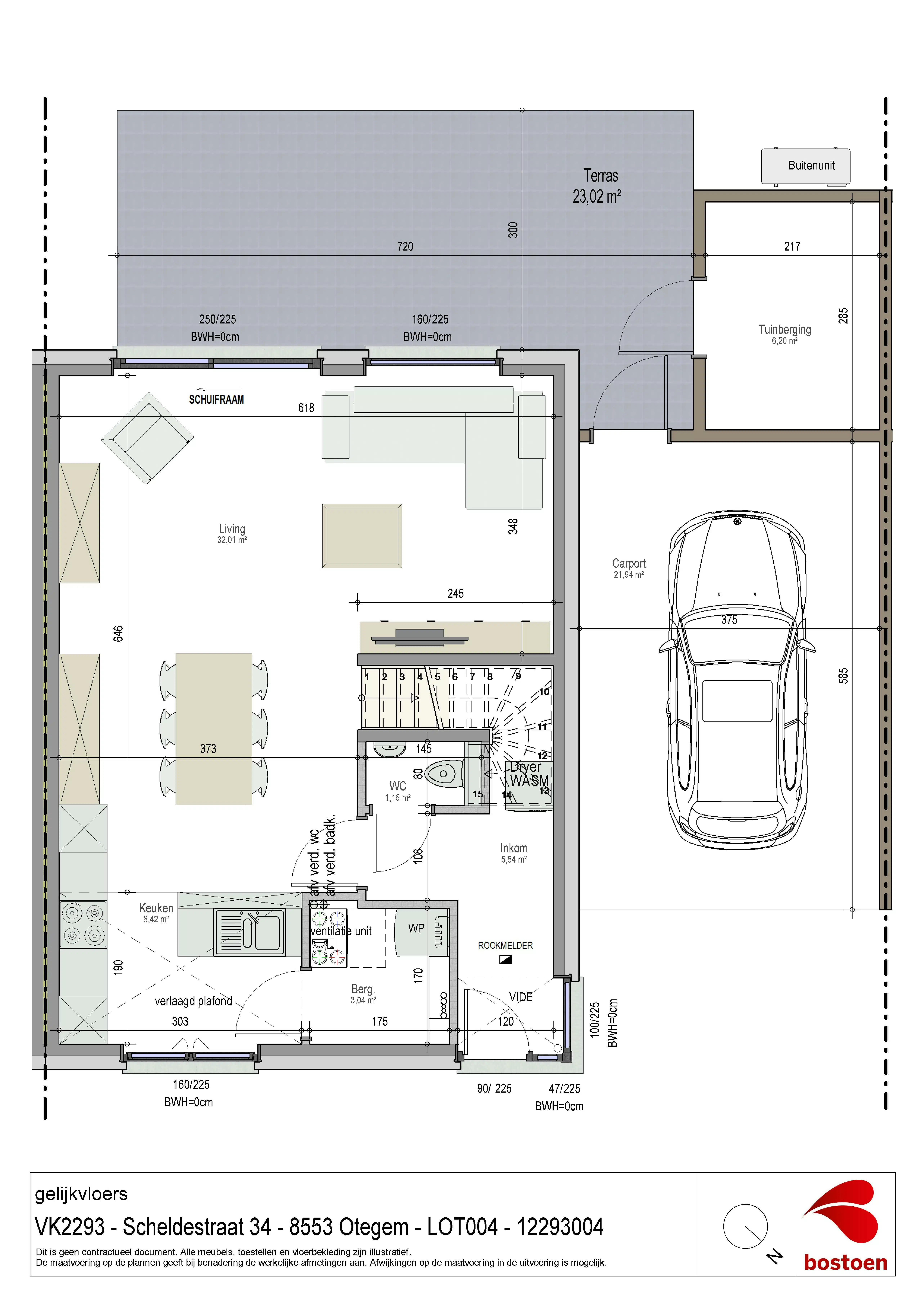 Moderne nieuwbouwwoning met 3 slaapkamers, tuin en carport in Zwevegem foto 5