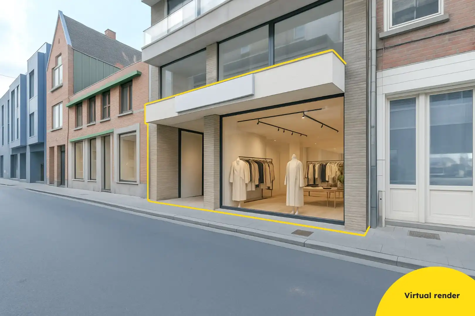 Commerciële ruimte aan de markt in Torhout! foto {{pictureIndex}}