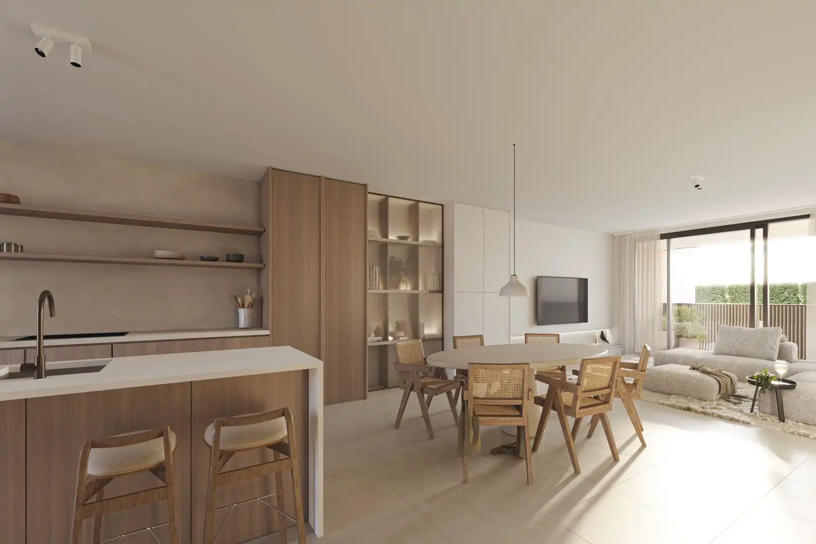 Gelijkvloers appartement met tuin en ruime terrassen foto 3