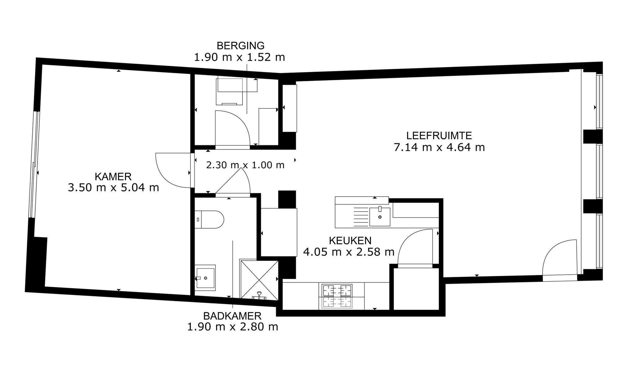 Opbrengsteigendom centrum Gent bestaande uit 2 appartementen foto 2