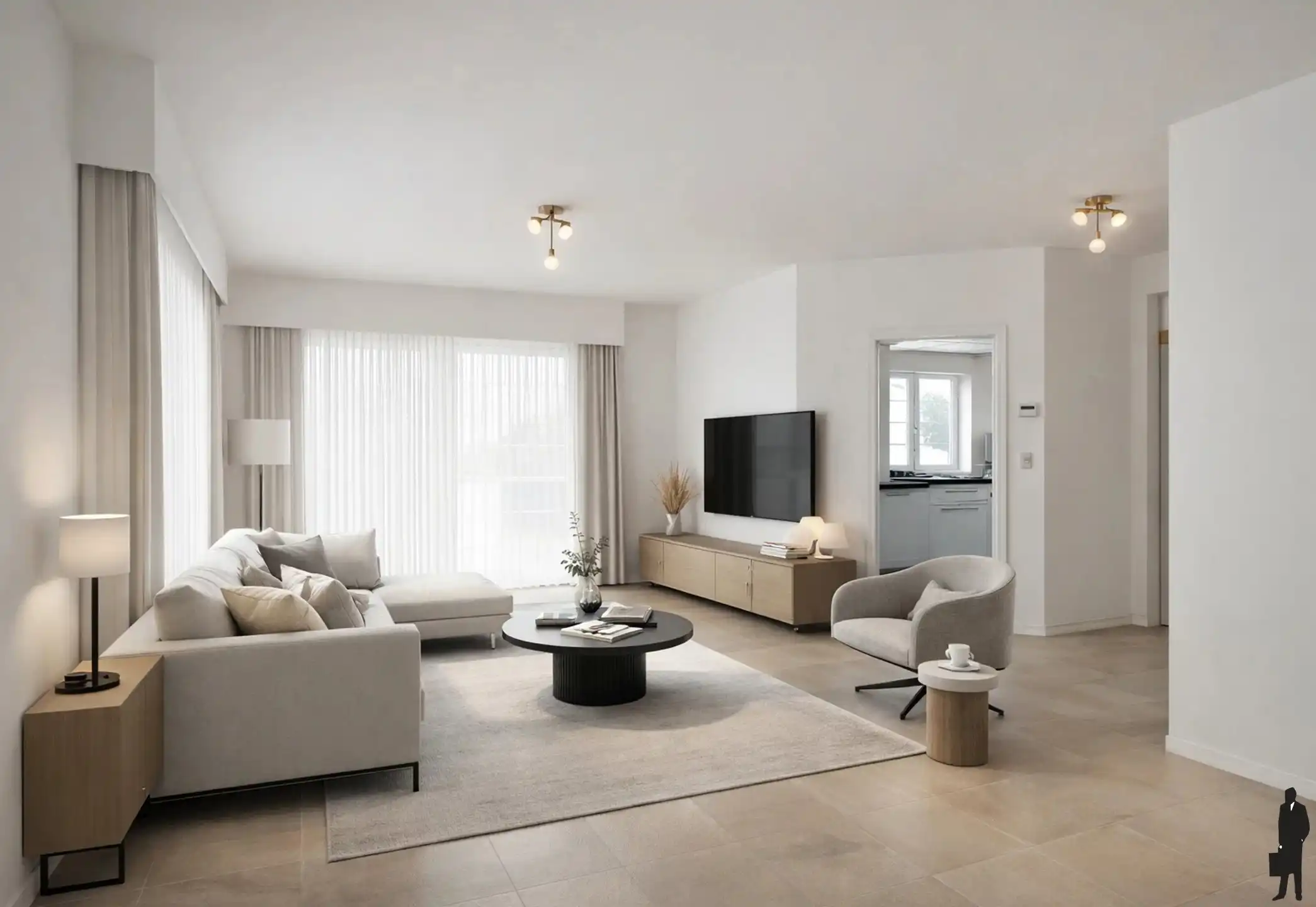 Ruim villa-appartement met 4 slaapkamers & garage foto {{pictureIndex}}